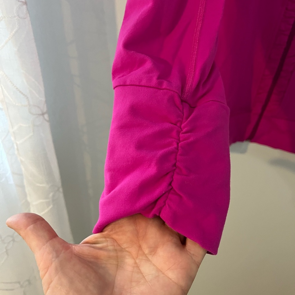 Straight Down Vibrant Fuchsia Bomber Jacket, Sz L, Fairmont Scottsdale Princess - Picture 4 of 8